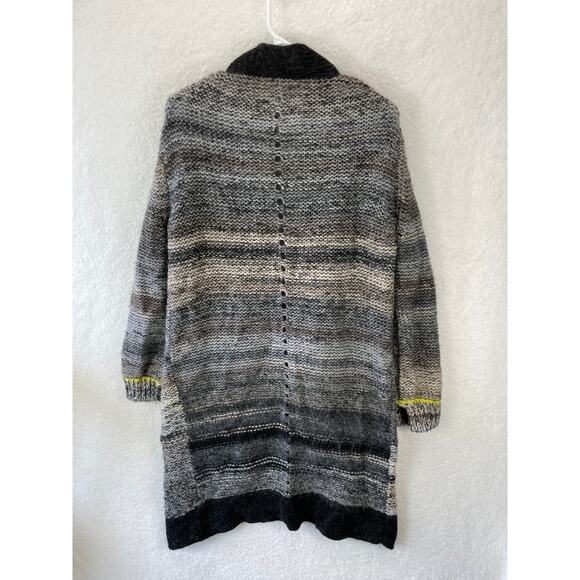 Zadig & Voltaire Long Open Cardigan Women’s Medium Gray Wool Mohair Blend Italy - Picture 8 of 8